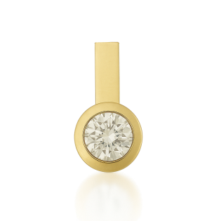 Zawieszka złota z białą cyrkonią próba 585