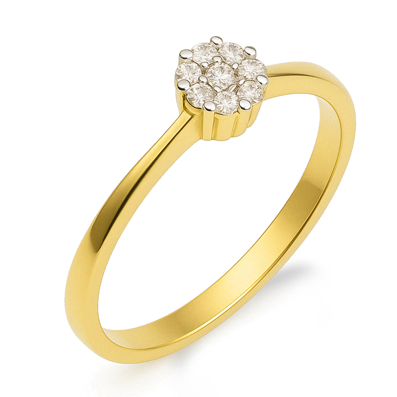 Pierścionek zaręczynowy z diamentami