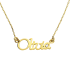Naszyjnik złoty z imieniem Olivia z cyrkonią/anker MZ T57-NN-15-CZ próba 375