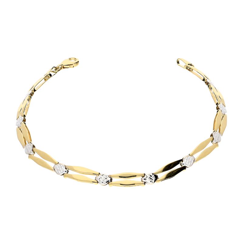 Złota Bransoletka Damska pr. 585 z Żółtego Złota - JubilerSezam.pl