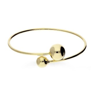 Bransoleta złota bangla z kulkami