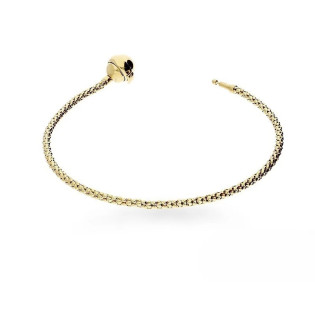 Bransoleta złota 14 karat splot coreana z zapięciem na kulkę