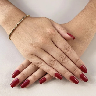 Bransoleta złota 14 karat splot coreana z zapięciem na kulkę