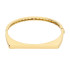 Bransoleta złota bangla pół okrągła pół kwadratowa próba 585