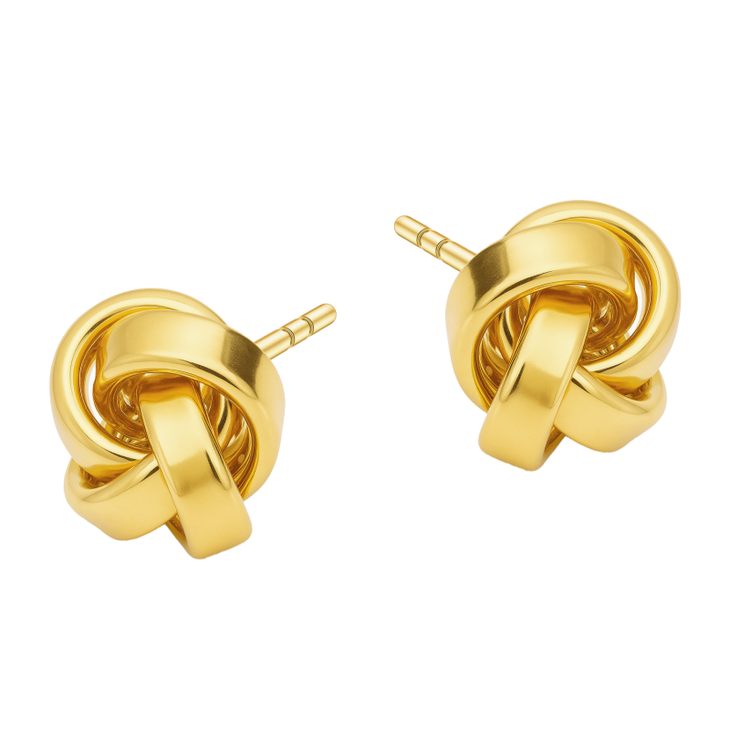 Kolczyki pozłacane motek