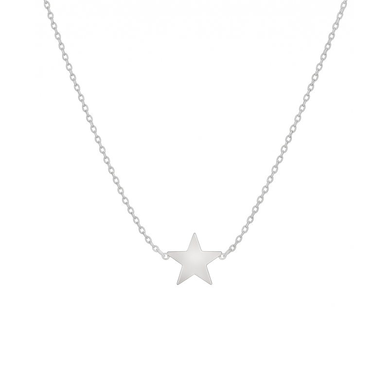 Naszyjnik srebrny z gwiazdką
