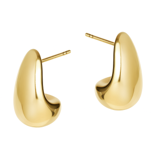 Kolczyki pozłacane wypukła kropla