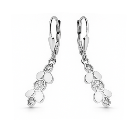 Kolczyki srebrne z owalami