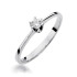 Pierścionek  zaręczynowy Soliter z białego złota próby 585