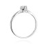 Pierścionek zaręczynowy Soliter z diamentem białe złoto 585