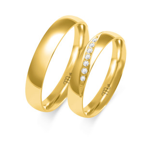 Obrączki ślubne z diamentami ZO C-114 próba 585