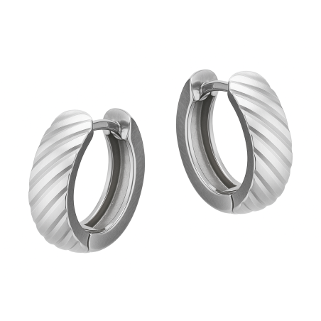 Kolczyki srebrne kółka blaszki z grawerem