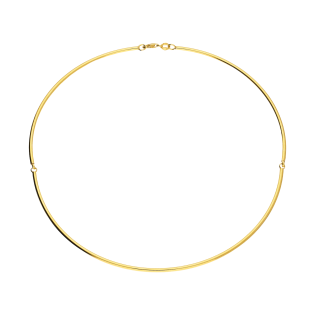 Naszyjnik pozłacany gładki