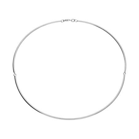 Naszyjnik srebrny gładki