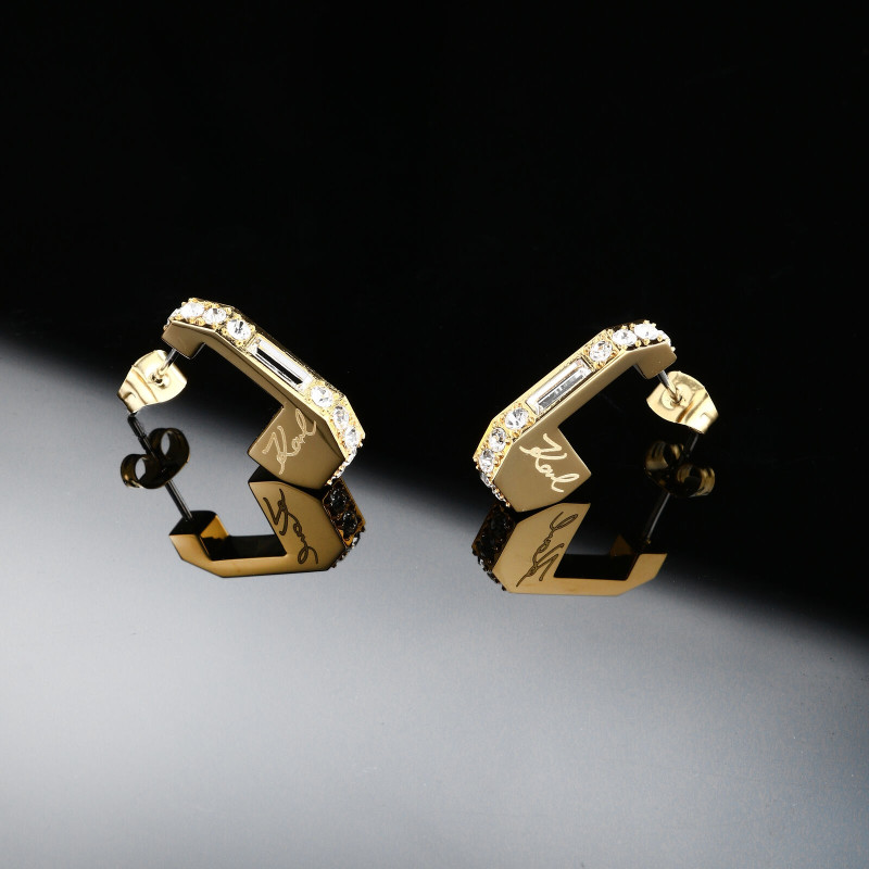 Kolczyki Karl Lagerfeld - Modna biżuteria damska - JubilerSezam.pl