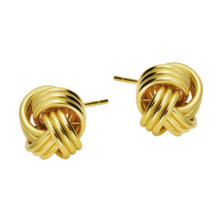 Kolczyki pozłacane motek