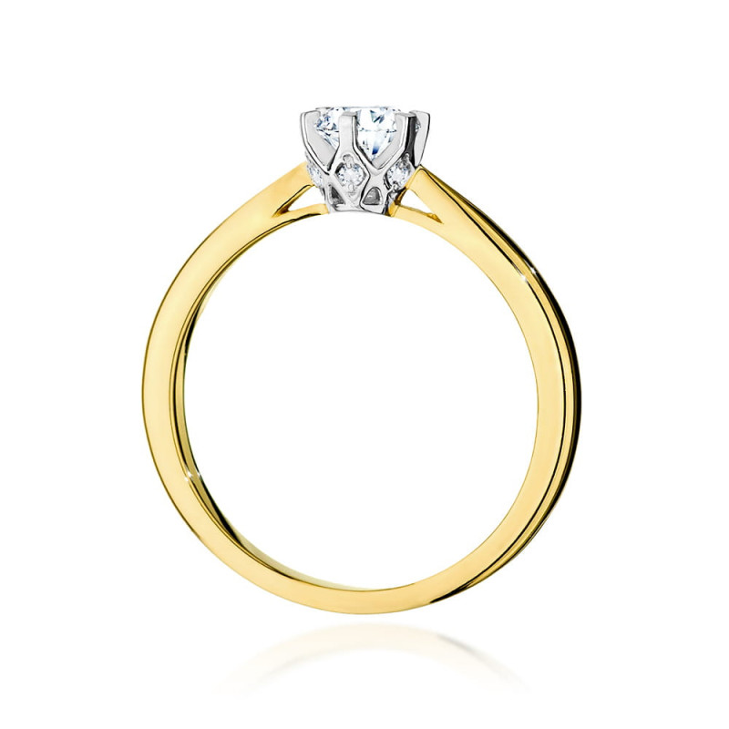 Pierścionek zaręczynowy Royal próba 585