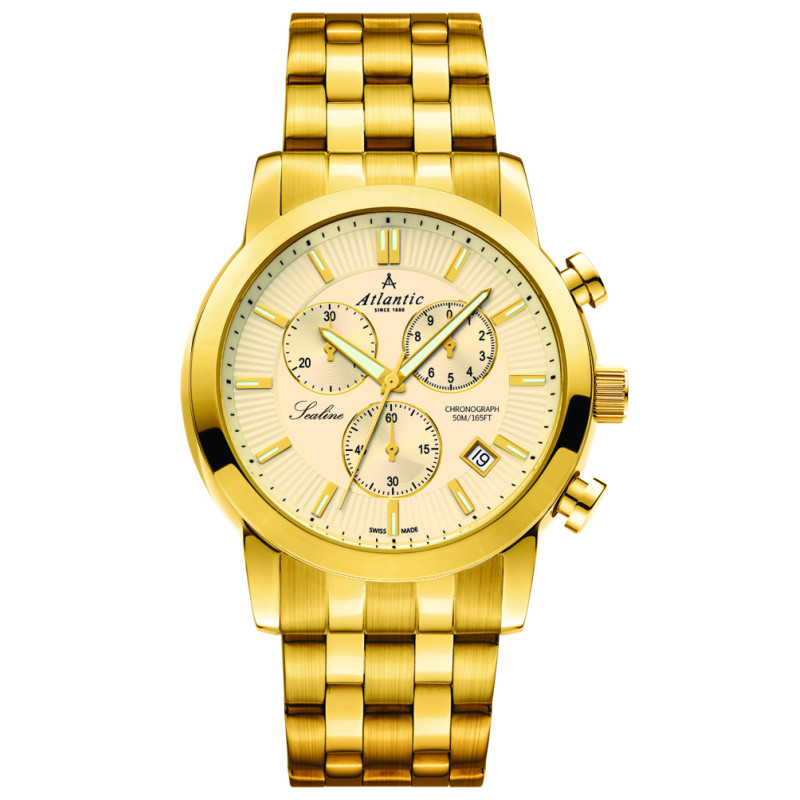 Zegarek Męski Atlantic na Bransolecie Stalowej - JubilerSezam.pl