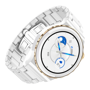 Smartwatch Rubicon RNCE92 złoty ceramiczna bransoleta SMARUB169