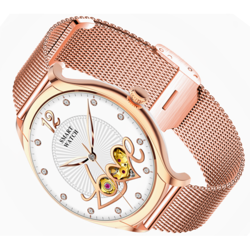 Smartwatch Rubicon RNCF13 różowe złoto SMARUB248