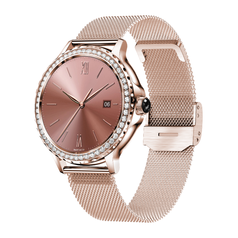 Smartwatch Rubicon RNCF19 różowe złoto SMARUB274