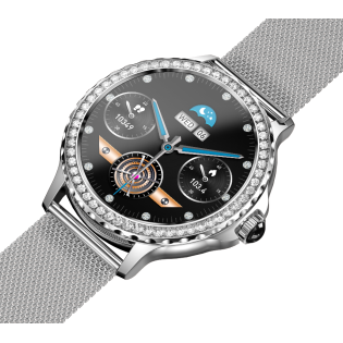 Smartwatch Rubicon RNCF19 Srebrny - Bluetooth Call - JubilerSezam.pl