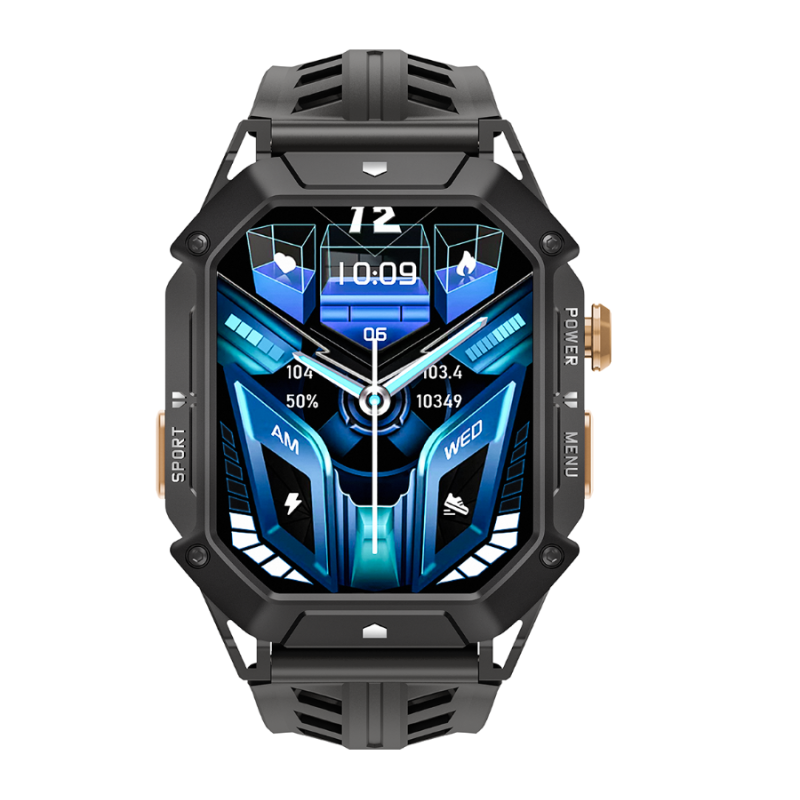 Smartwatch Rubicon RNCF24 czarny SMARUB285