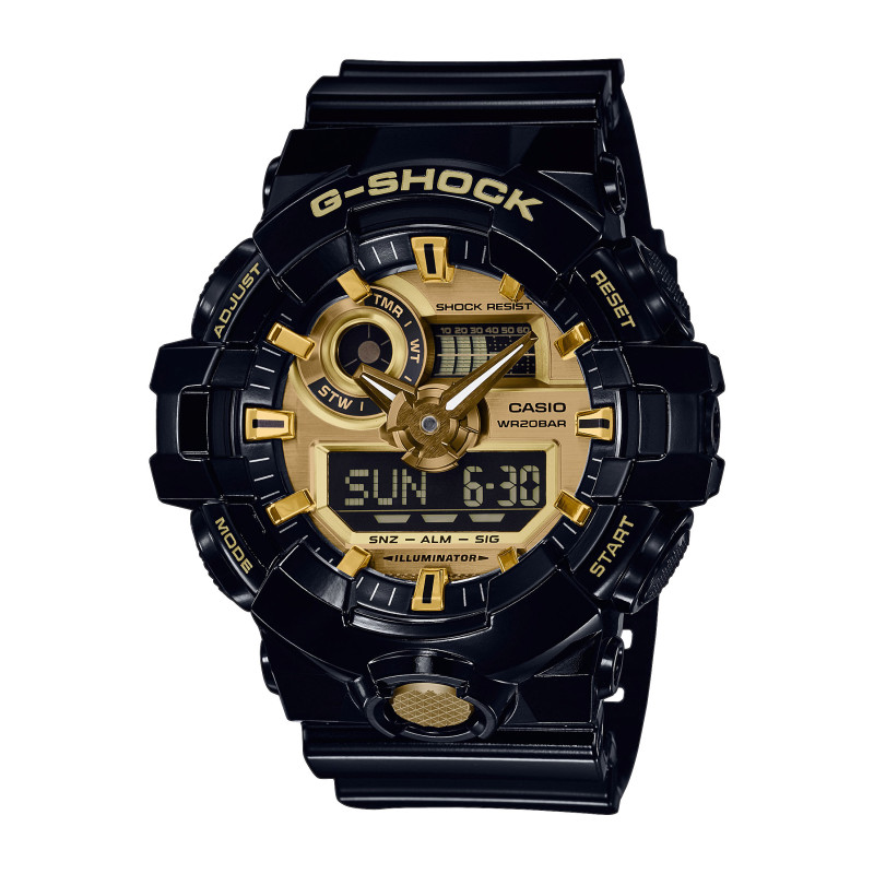 Zegarek Casio G-Shock GA-710GB-1AER Męski - JubilerSezam.pl
