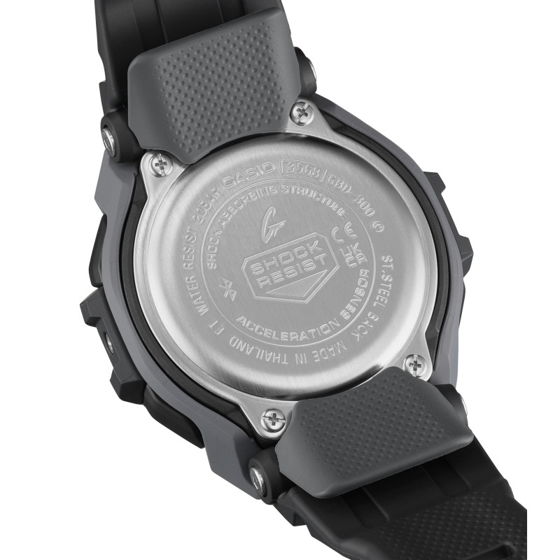 Zegarek męski Casio G-Shock GBD-300-1ER – Bluetooth, krokomierz, sportowy, G-SHOCK MOVE, czarny