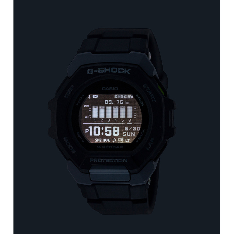 Zegarek męski Casio G-Shock GBD-300-1ER – Bluetooth, krokomierz, sportowy, G-SHOCK MOVE, czarny