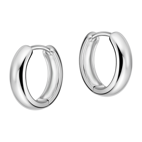 Kolczyki srebrne blaszki kółka