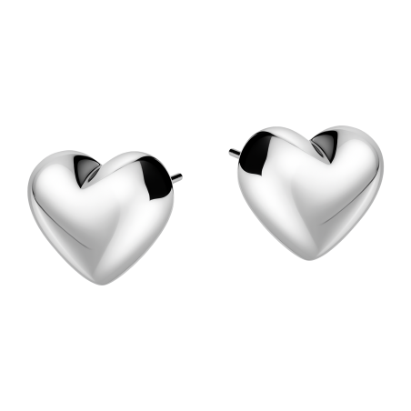 Kolczyki srebrne z sercem