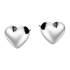 Kolczyki srebrne z sercem