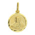 Medalik złoty Szkaplerz dwustronny