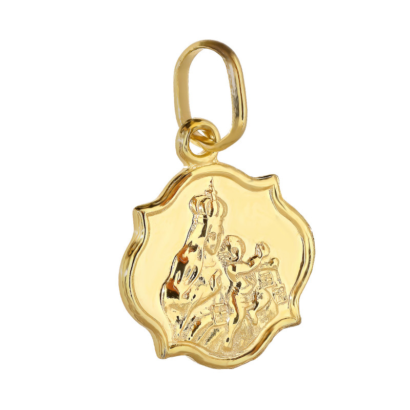 Medalik złoty Szkaplerz w beczułce próba 333