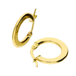 Kolczyki złote płaskie koła