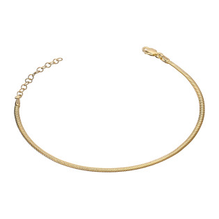 Bransoleta złota snake płaski 2 mm