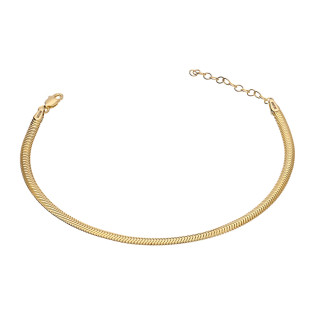 Bransoleta złota snake płaski 3 mm