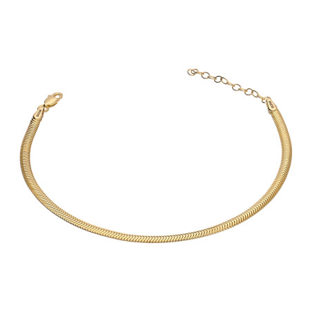Bransoleta złota snake płaski 3 mm