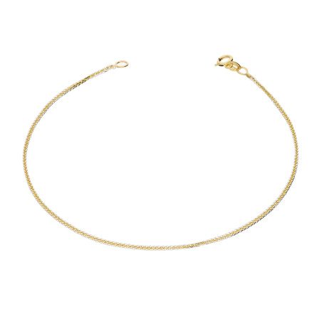 Bransoleta złota na nogę lisi ogon próba 375