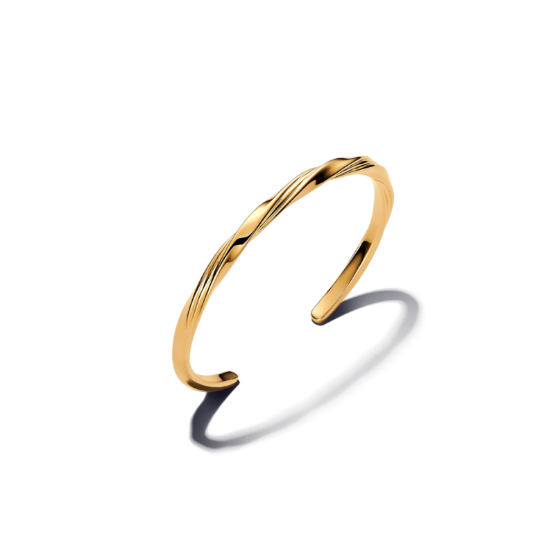 Otwarta bransoletka Pandora bangle o delikatnym splocie 563869C00