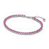 Lśniąca bransoletka tenisowa Pandora z różowymi kamieniami 591469C04