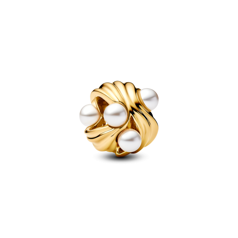 Charms Pandora Abstrakcyjne Fale z Perłami 763915C01 - JubilerSezam.pl