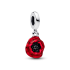 Charms-zawieszka Pandora Czerwony kwiat 793917C01
