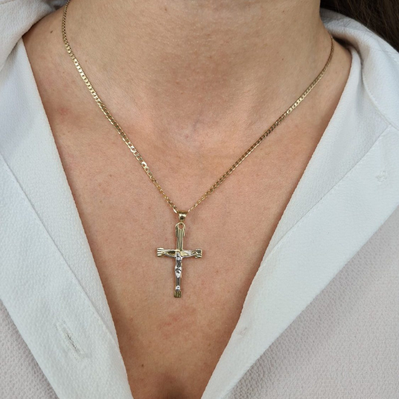 Łańcuszek złoty splot pancer próba 585