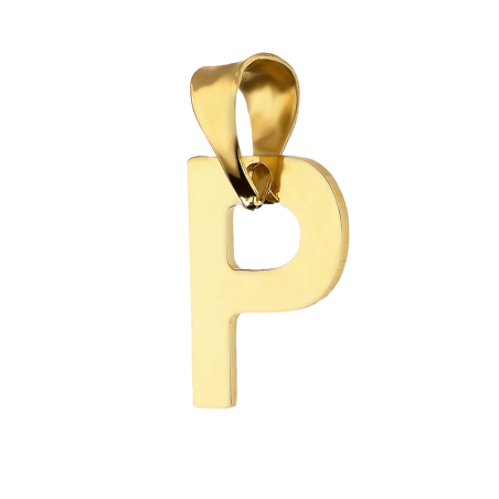 Literka złota P próba 585