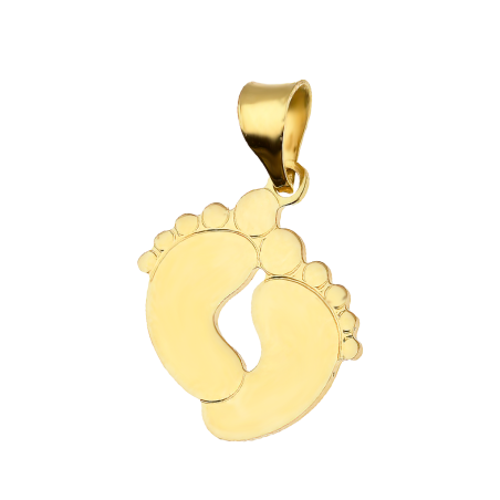 Zawieszka złota stópki próba 585