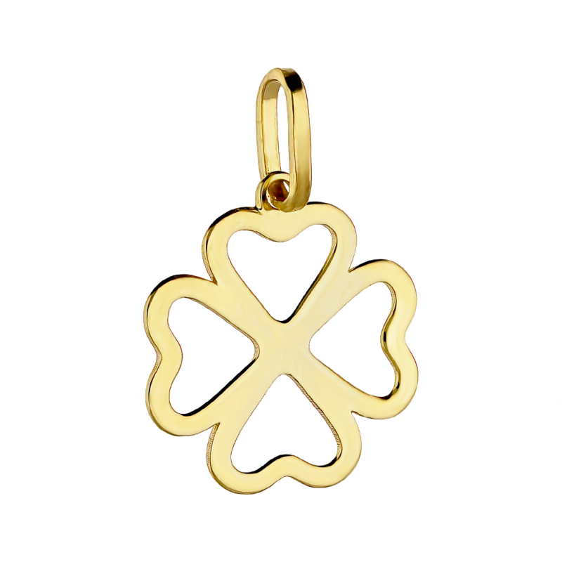 Zawieszka złota koniczyna ramka próba 585