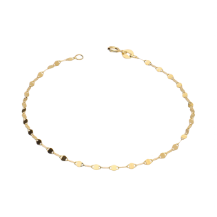 Bransoleta złota blaszki przekładane próba 585