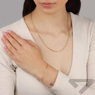 Bransoleta złota damska o splocie rolo